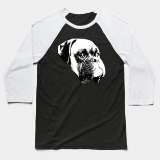 Boxer Dog Face Design - A Boxer Christmas Gift Baseball T-Shirt